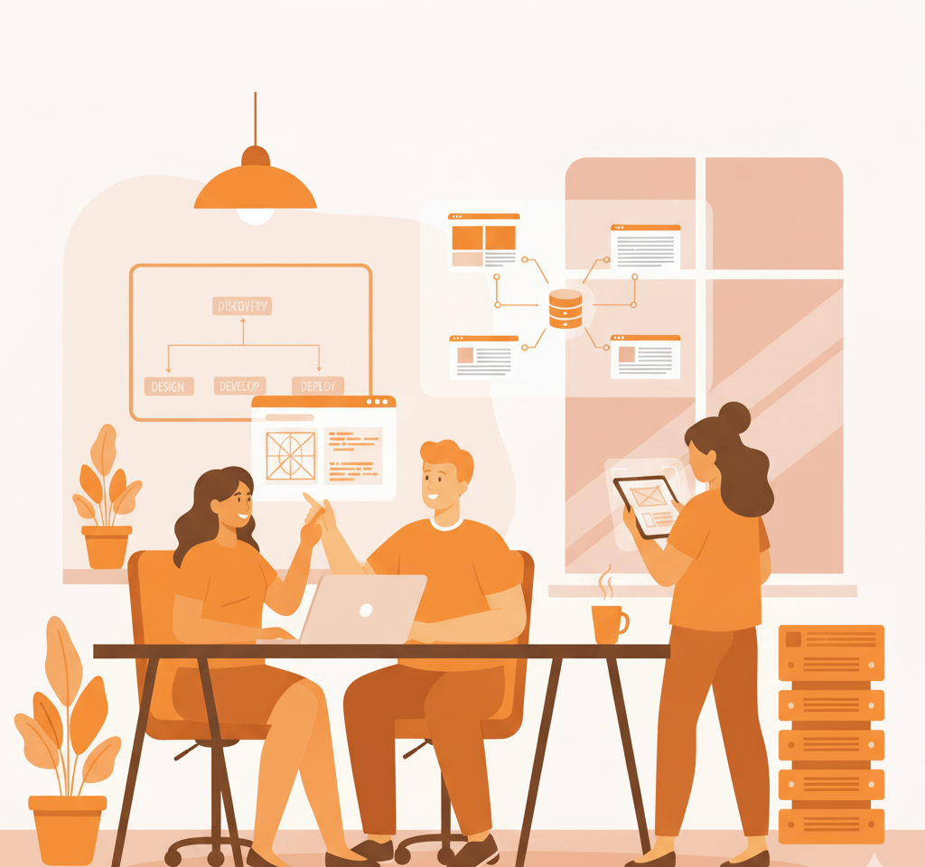 Developing Websites Illustration